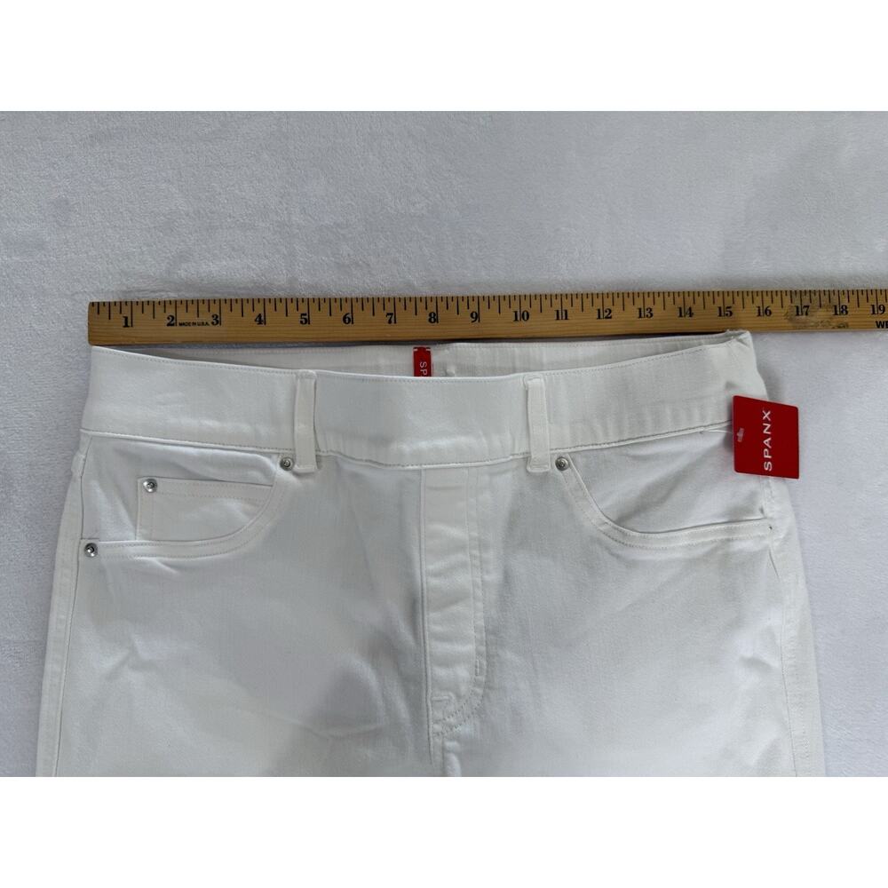 Spanx Womens Jeans Straight Leg High Rise Pull On White Size Large NWT - Picture 12 of 15